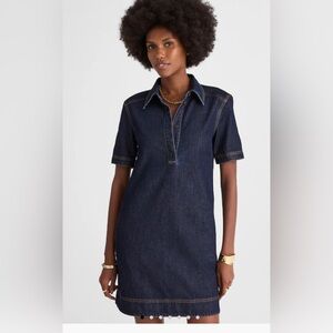 Madewell Denim Mini Popover Dress